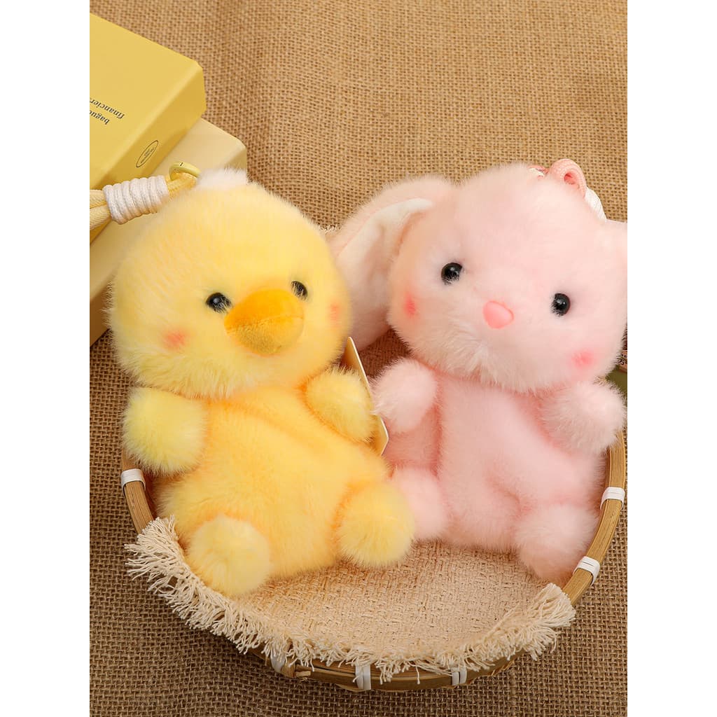 Pequeno Animal boneca de pelúcia pitada boneca de pelúcia capivara pequena tartaruga coelho boneca de pelúcia presente