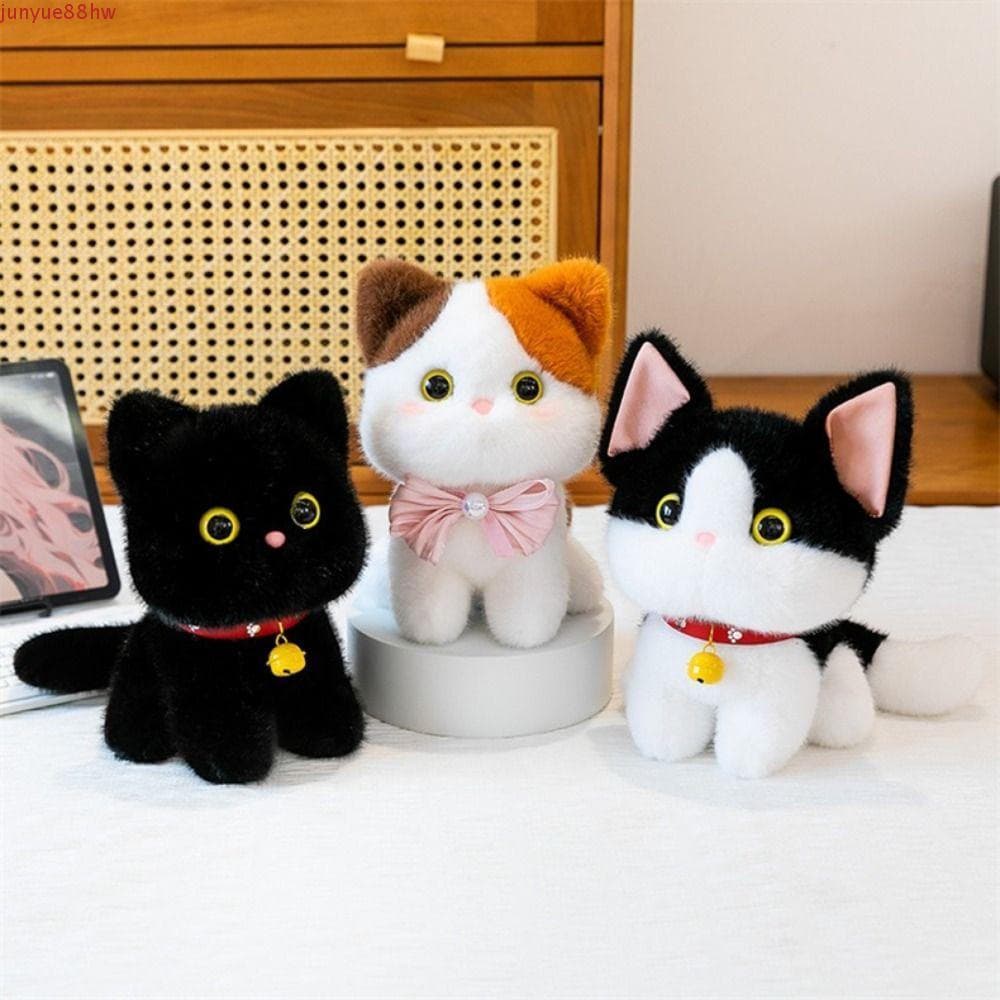 JUNYUE Ragdoll Gato Brinquedo De Pelúcia , Gatinho Siamês Vaca Sanhua Boneca Heterocromática Fofa