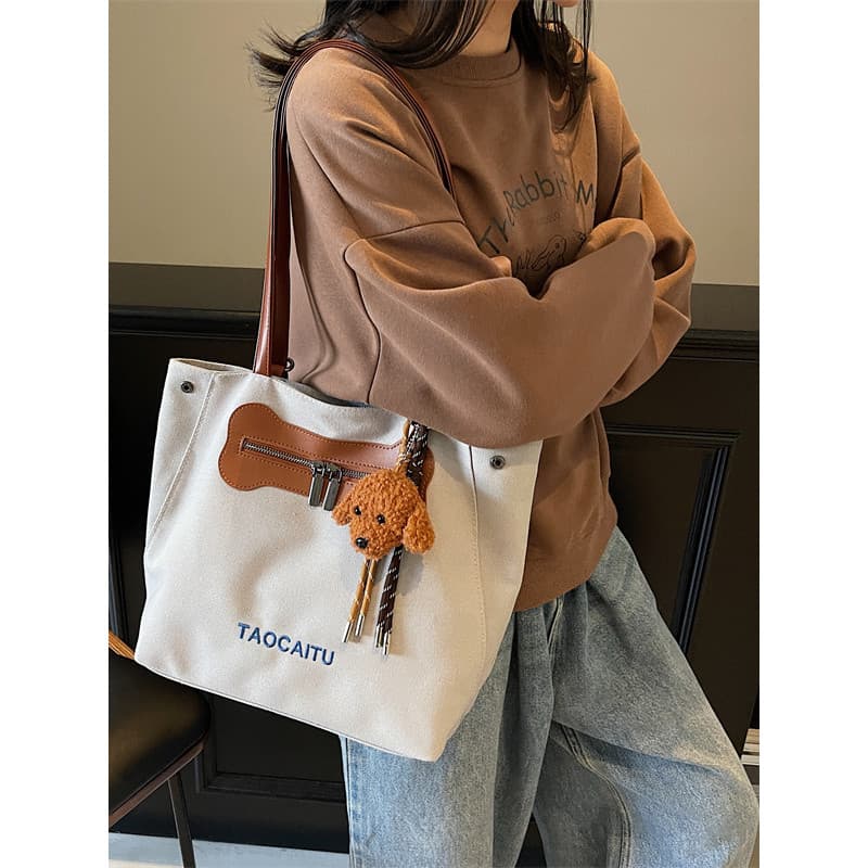 Meninas bolsa de ombro de lona Commuter Casual pequena mochila um saco de dupla utilização pequeno fresco feminino saco