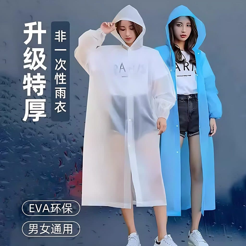 Capa de chuva longa de corpo inteiro, à prova de chuva, descartável, adulto, espessada, roupa externa, montanhismo, viag