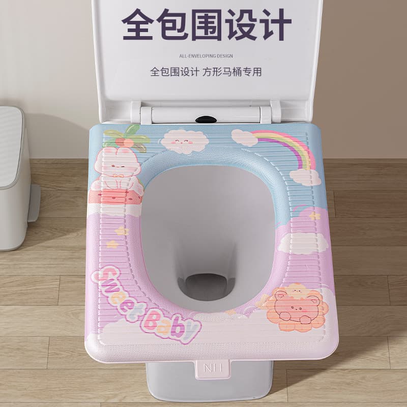 Almofada de toalete quadrada EVA à prova dwaterproof água Extra grande almofada de toalete confortável quatro estações U