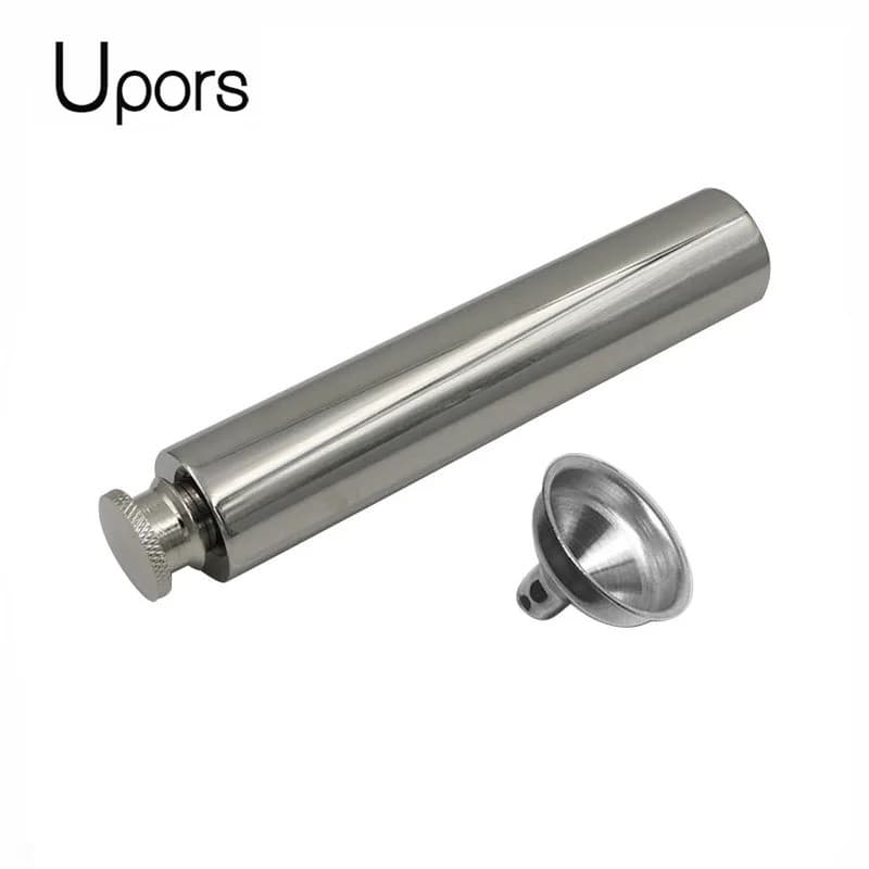 Cantil de bolso UPORS 2OZ com funil para vinho, mini cantil portátil de aço inoxidável para uísque, garrafa de álcool co