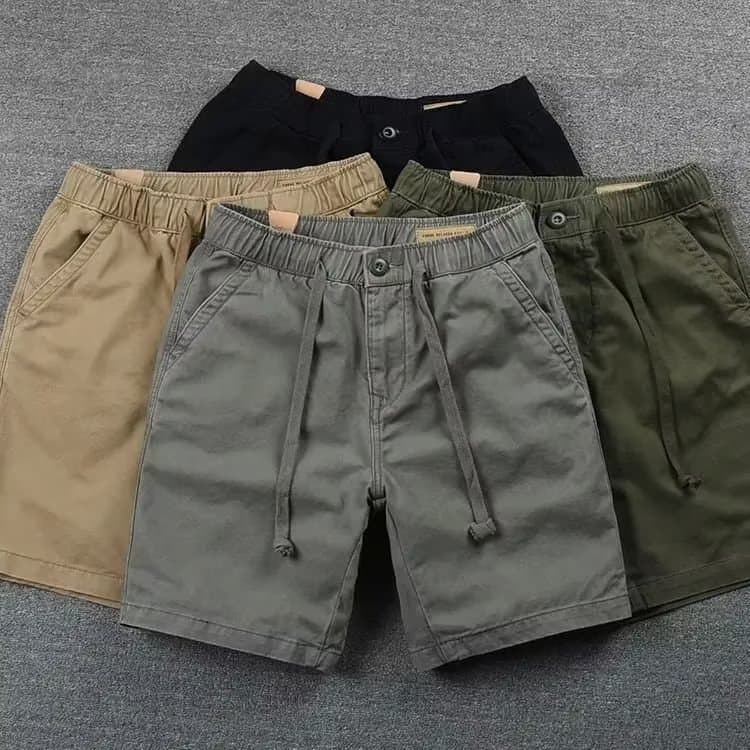 Shorts de cor sólida masculino solto moda shorts masculinos