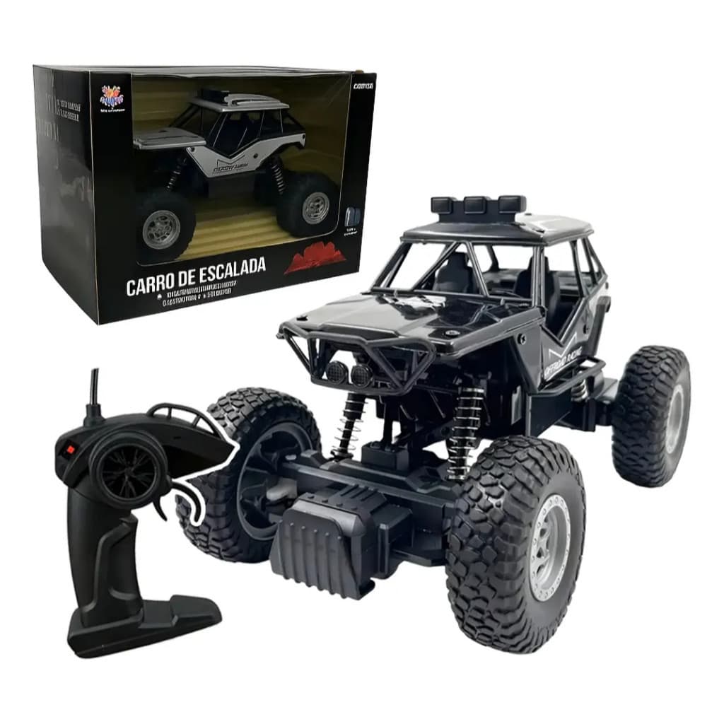 Carro Controle Remoto Recarregável Off Road Toyking Terra Areia Alta Velocidade
