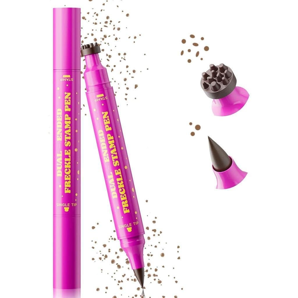 NoerrorsFreckleStamp&FrecklePen,2in1FauxFrecklesStampwithSoftDotsPenforLifelikeLook,MagicFakeFrecklesMarkerStainWaterpro