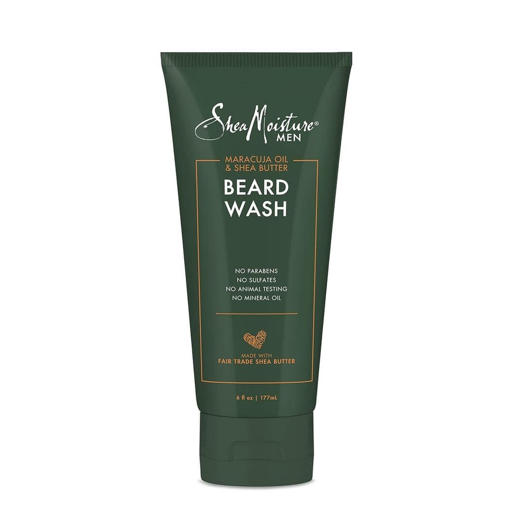 Limpador de Barba SheaMoisture para Barbas Cheias - Óleo de Maracujá e Manteiga de Karité para Limpeza Profunda e Refres