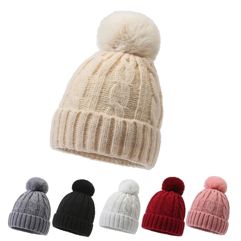 |Chapéu feminino inverno novo estilo cor sólida chapéu de lã forro de lã engrossado quente pulôver chapéu ciclismo ao ar