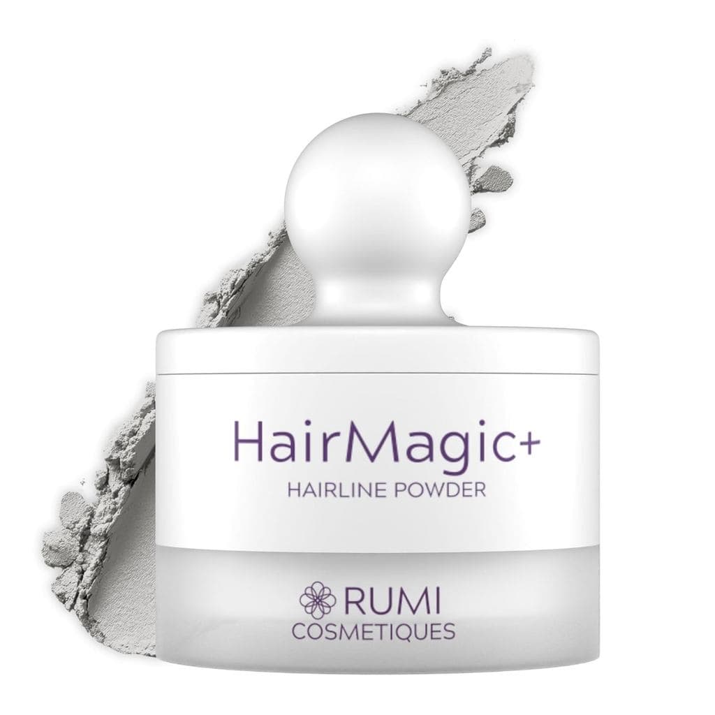 Rumi Cosmetiques HairMagic+ Pó para Cobrir Raízes para Mulheres Adultas – Cobertura Instantânea de Cabelos Brancos e Pre