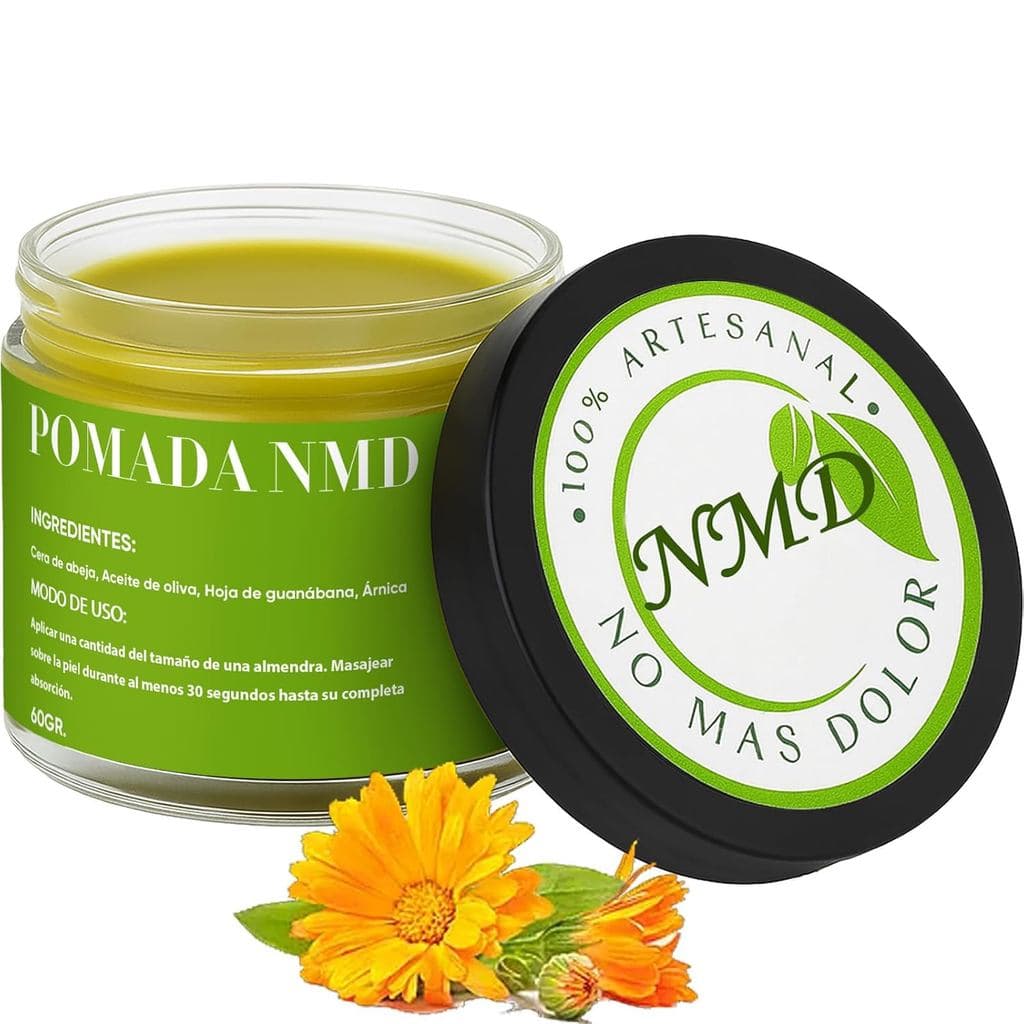 Pomada NMD, Pomada para Dor NMD com Arnica, Azeite, Folha de Graviola, Cera de Abelha, Creme de Máxima Força para Confor