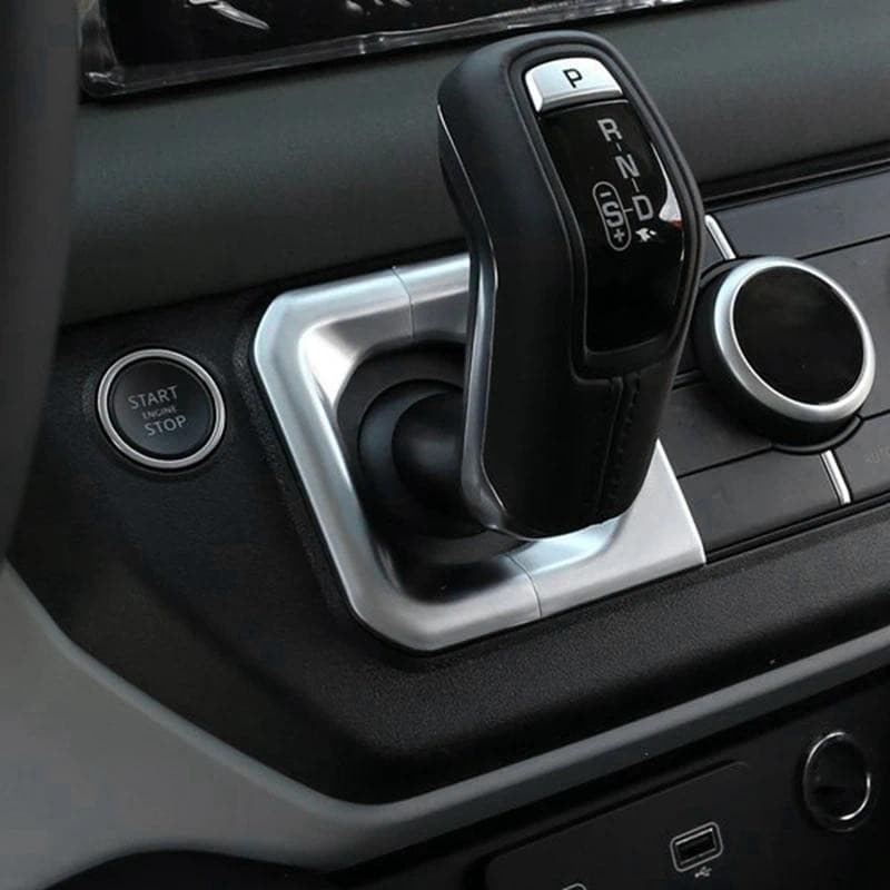 Console Central Do Carro Engrenagem Guarnição Quadro Shift Inferior ABS Pérola Cromo Para Land Rover Defender 2020 Acess