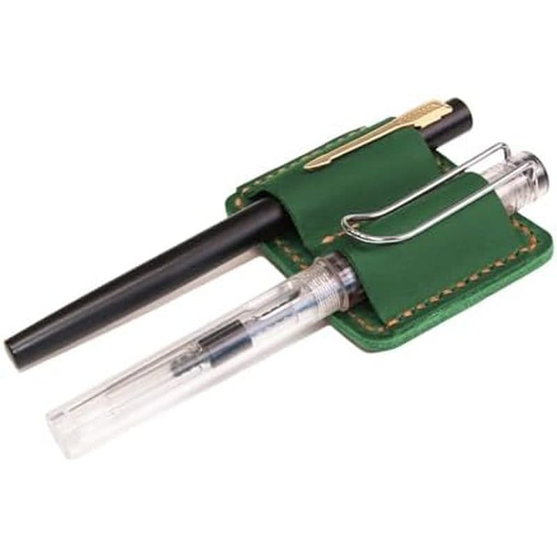 Suporte De Caneta De Couro Feito À Mão Clipe notebook Elegante , De Porta-Lápis E Organizador Prático (Marrom)
