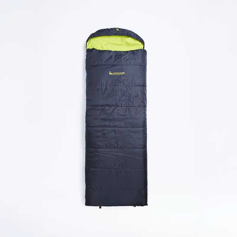Saco de Dormir Allpa Preto e Verde Limão - Hawapi