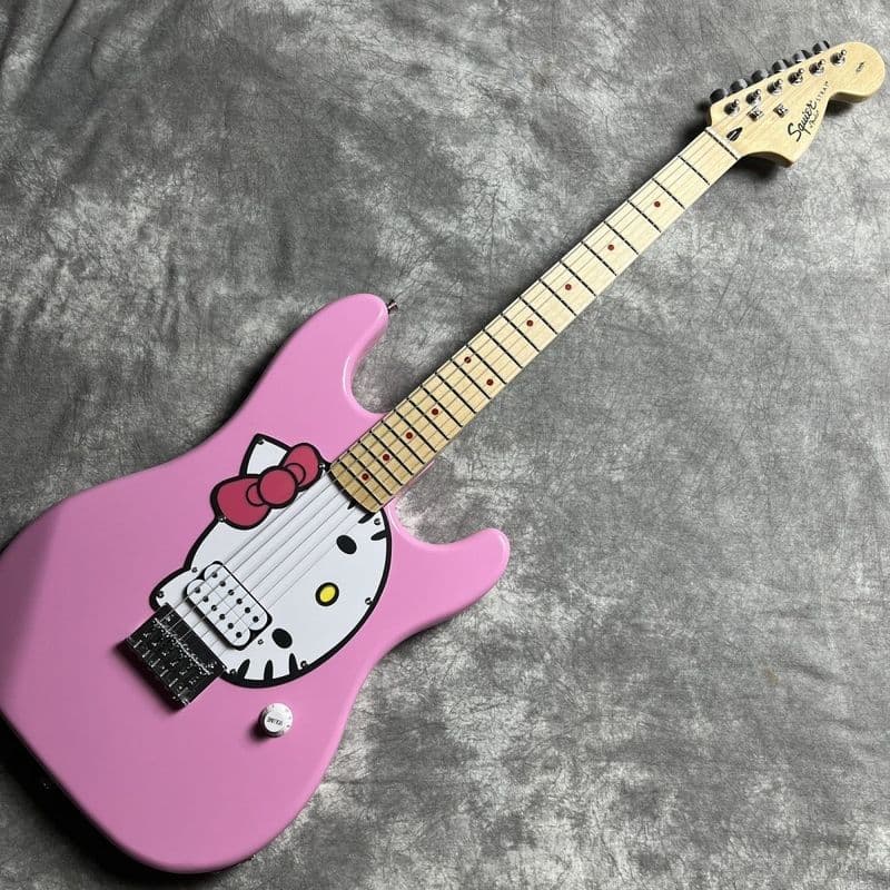 Qionghai City Shujie Pin Trading Co., Ltd. Fanta SQ Nova versão adulta padrão HelloKitty elétrica. Guitarra rosa inician