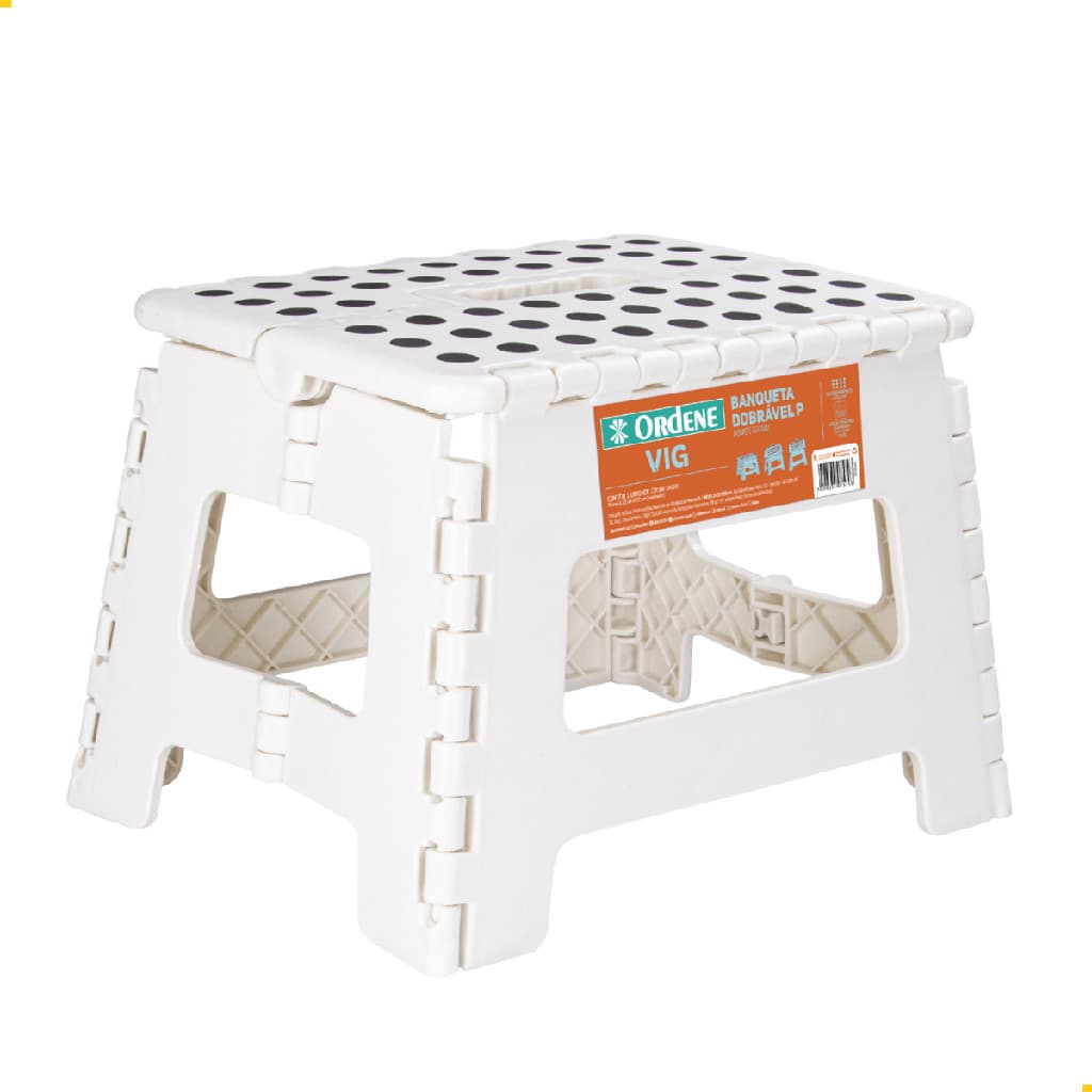 Banqueta Plástica Dobrável Resistente 200kg Assento portátil Banquinho Baixo Banco Apoio Doméstico