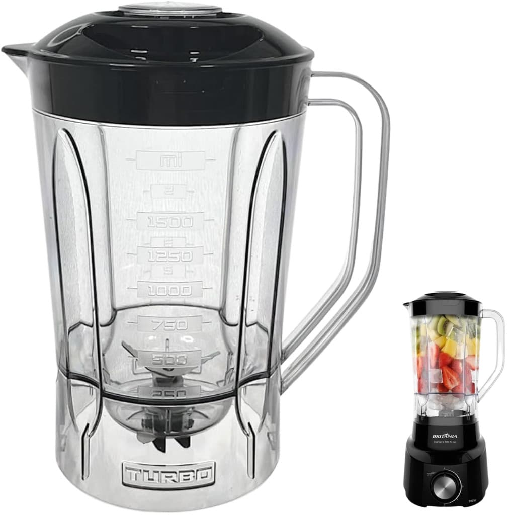 COPO P/ LIQUIDIFICADOR BRITANIA DIAMANTE 800 PR ORIGINAL
