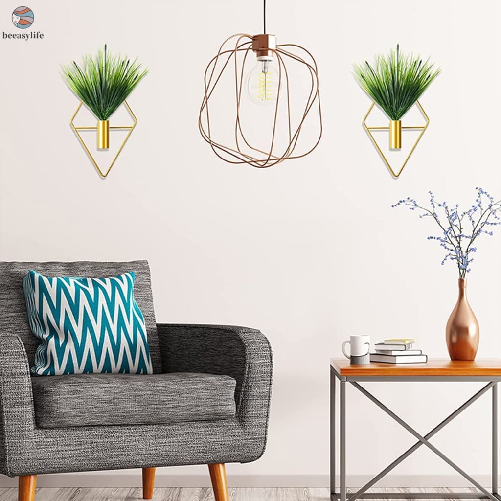 Suporte De Flores De Parede Para Prateleira Ferro Suspenso Com Plantas Artificiais Decoração Interna E Externa