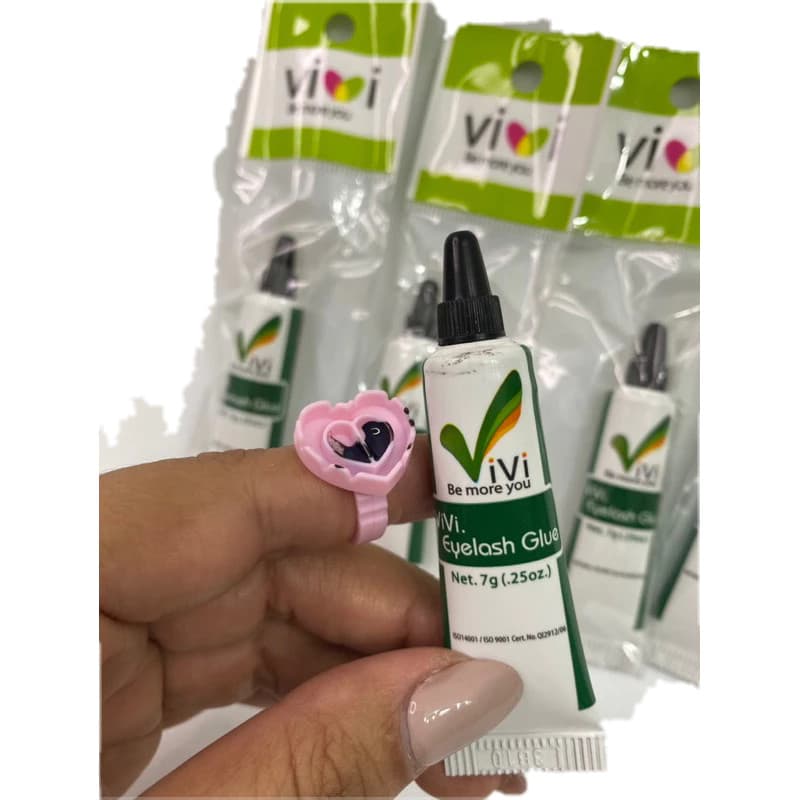 Cola Vivi Mild 7g para Extensão de Cílios Tufinho - Branca / Preta