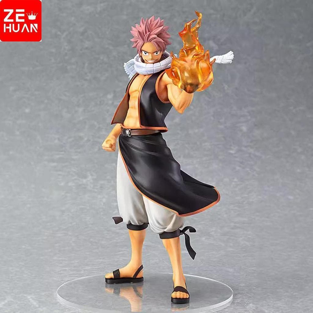 Figura de Ação Natsu Dragneel de 20cm da Fairy Tail, Modelo de Brinquedo para Presente RO4C LRJX
