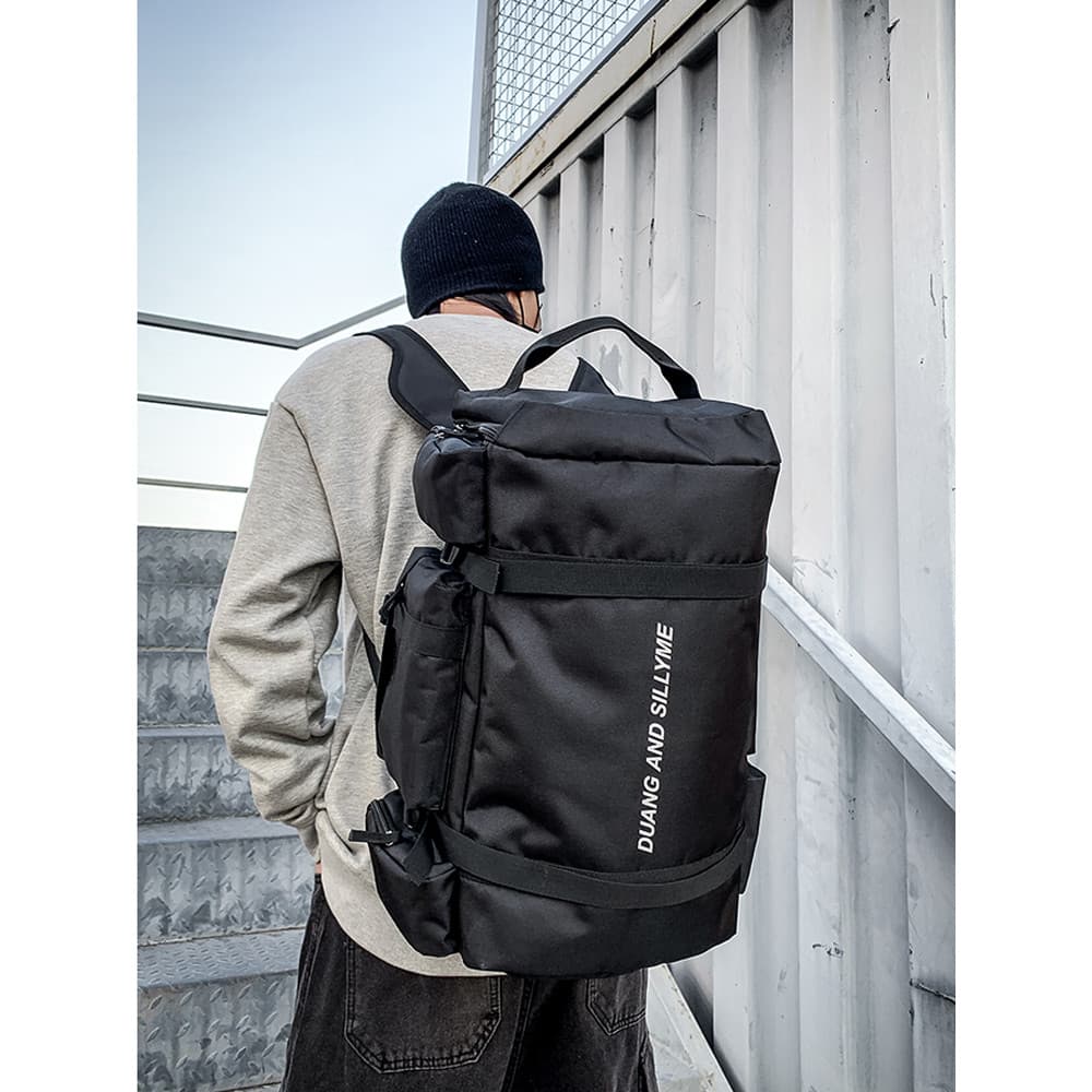 Mochila masculina mochila separação seca e molhada saco de armazenamento de viagem de negócios grande capacidade treinam