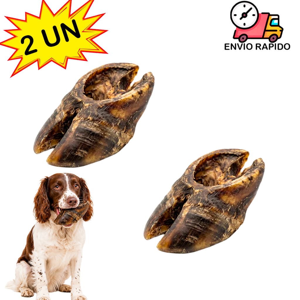 Casco Bovino Natural Para Cães Cachorro Petisco Morder Pet