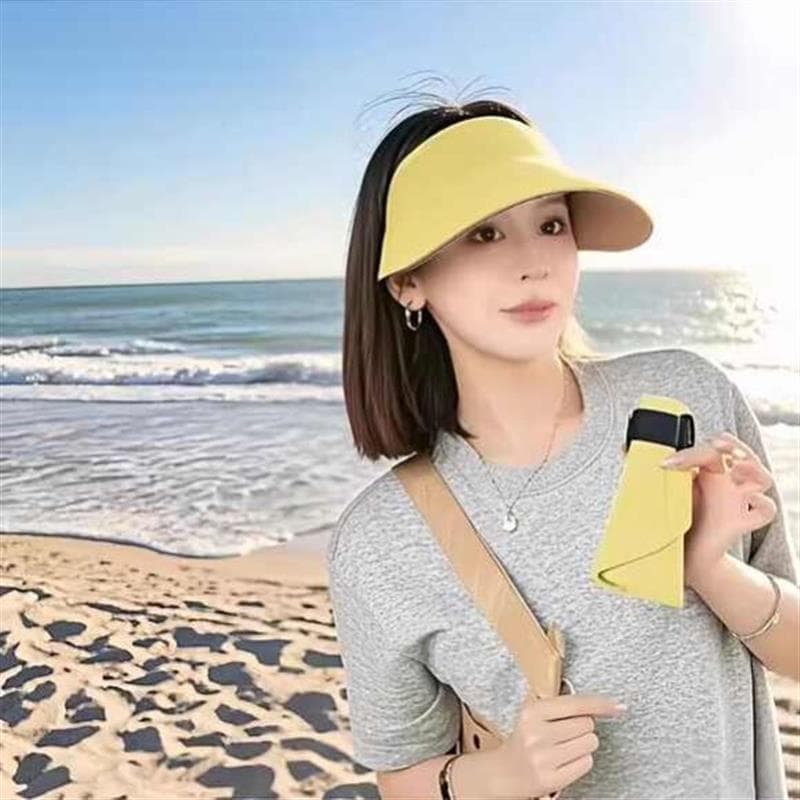 Não-marcação oco topo Anti-ultravioleta protetor solar chapéu pára-sol 2025 novo estilo crianças feminino aba grande leg