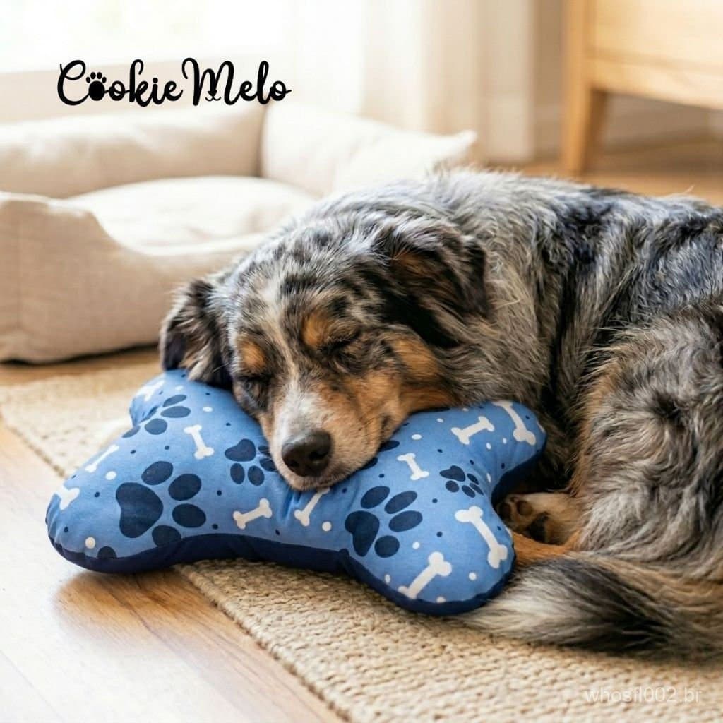 Travesseiro Pet Osso Macio Gato Cachorro Almofada Pet Para Descanso Confortável Antialérgica Lavavel