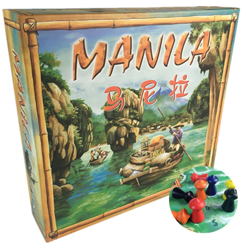 Jogo de tabuleiro manila jogo de tabuleiro manila capa dura de alta qualidade versão chinesa adulto quebra-cabeça jogo d
