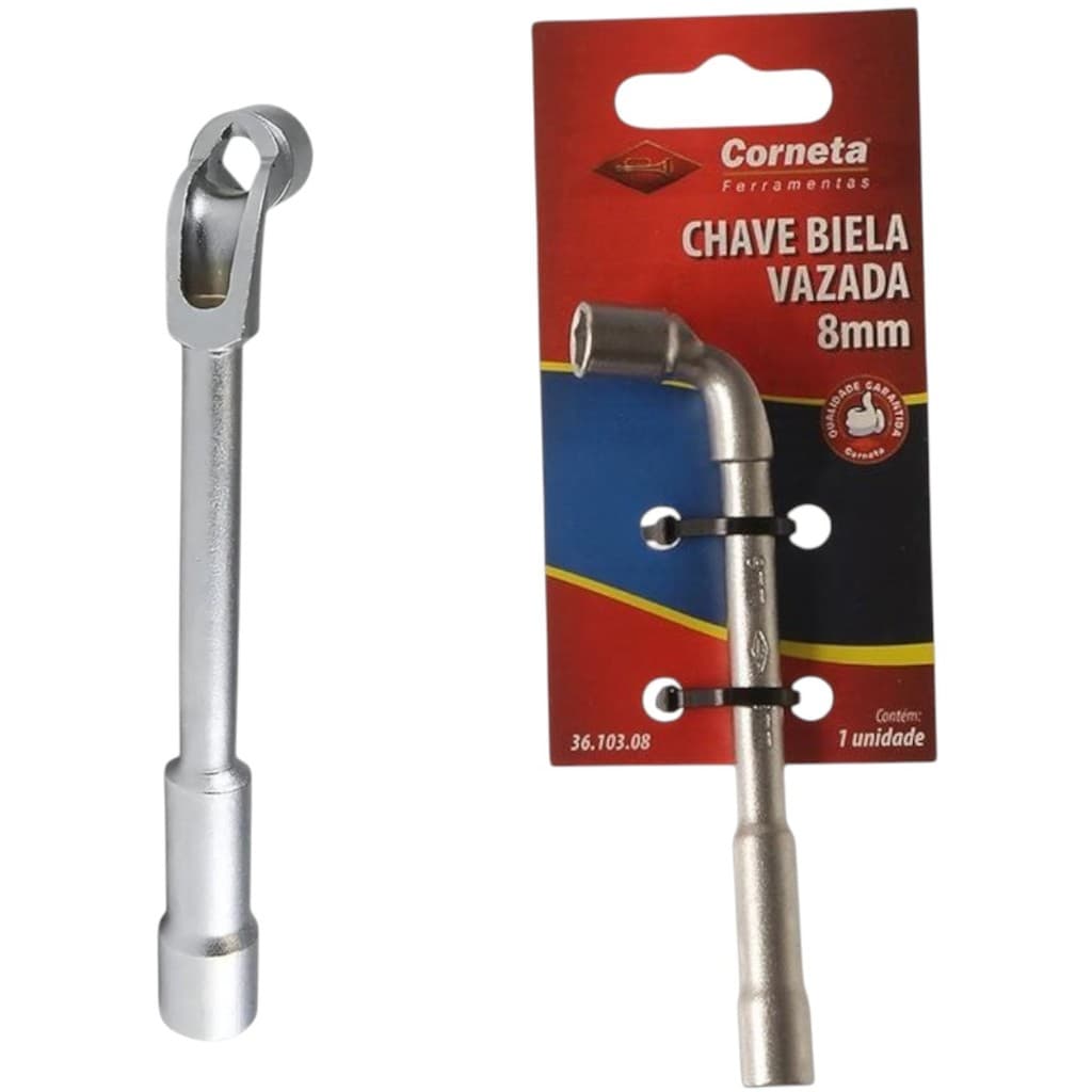 Chave Biela Vazada Sextavada 8mm Corneta Profissional
