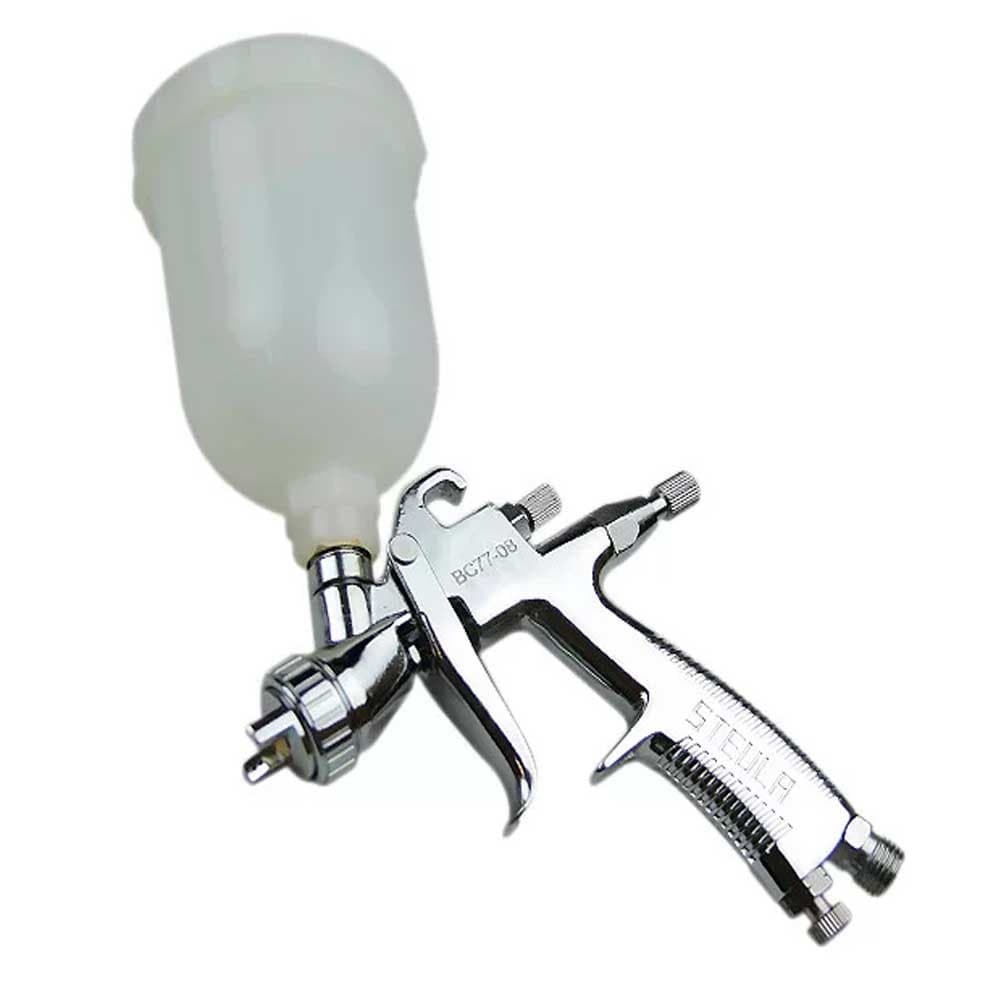 Pistola Para Pintura Bico 0.8mm Caneca 250ml BC 77-08 Steula