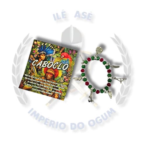Pulseira Religiosa com Oração - Caboclo