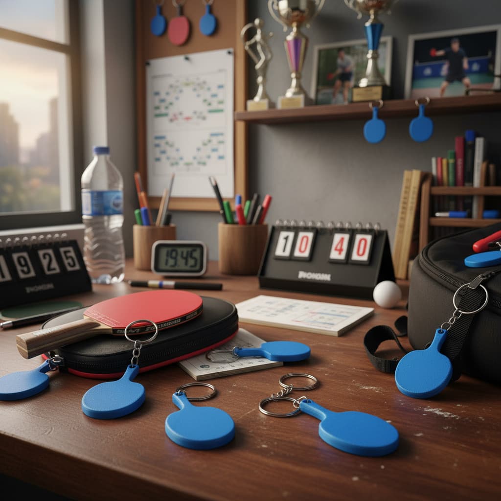 Chaveiro Raquete Ping Pong Lembrancinha 10un Acrilico Mimo