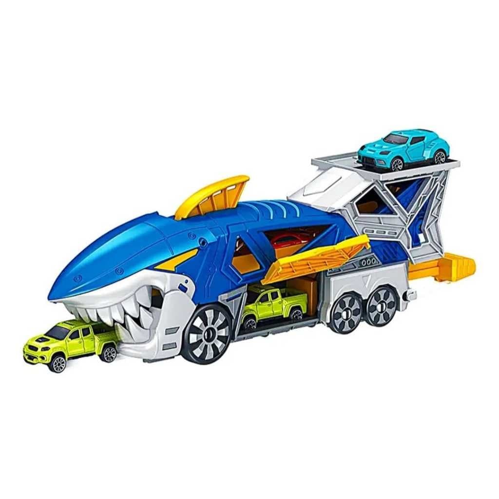 Brinquedo Hot Wheels Lançador De Carrinhos Tubarão Shark Catapult