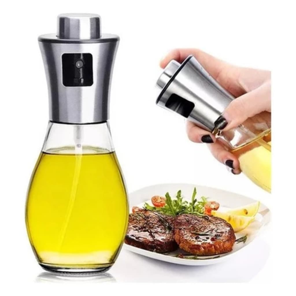 Spray de Óleo e Vinagre Vidro 200ml – Borrifador de Azeite para Cozinha