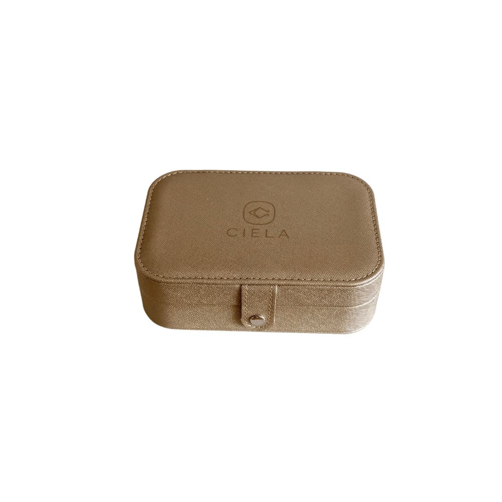 Porta-joias Elegance Dourado - Retangular - Ciela 16,5 cm x 11 cm x 5 cm