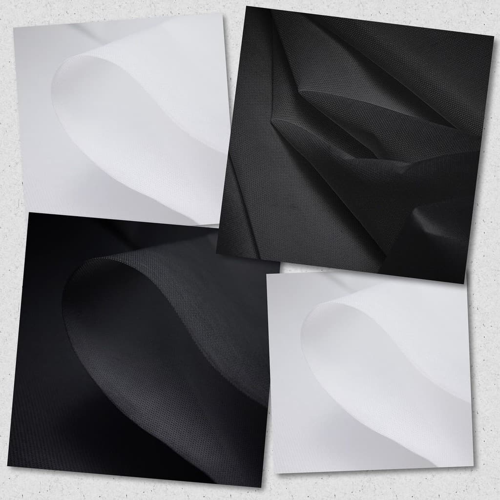 TNT 100g Preto e Branco 3m x 1,40m – Artesanato, Decoração