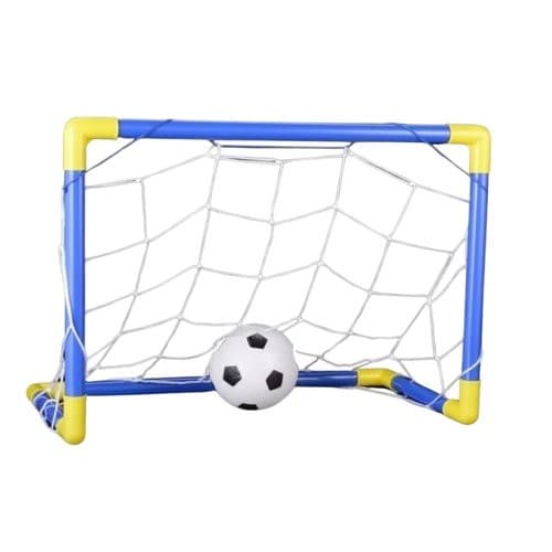 Trave Futebol Infantil Brinquedo Bola Jogo Futebolzinho Azul Recreativo