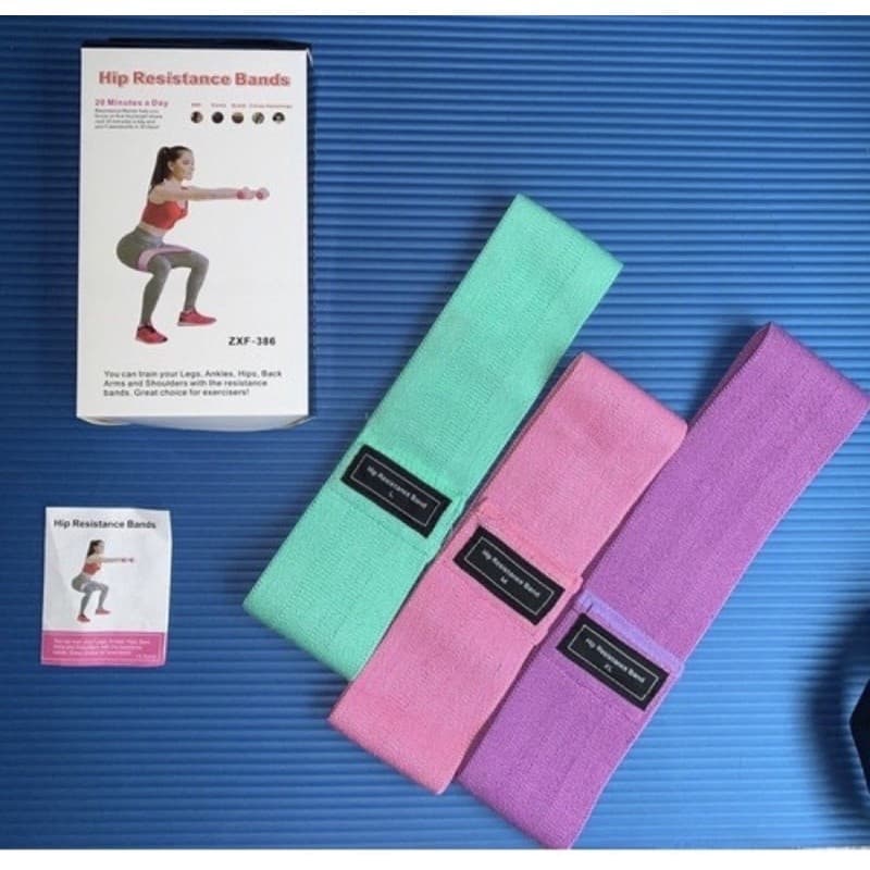Kit Faixas Elásticas de Exercício Hip Resistance Bands Super Bands Extensor Academia Crossfit Mini Band Miniband