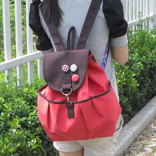 Versão coreana leve bonito mochila de lona lazer saco de viagem estudantes do ensino fundamental saco de escola feminino