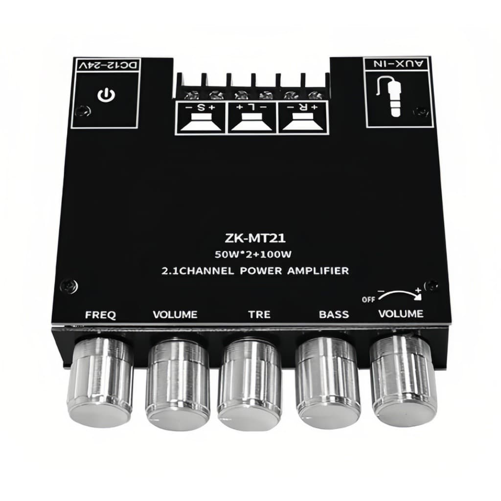 Placa Amplificadora Digital ZK-MT21 Para Canal Bluetooth 2.1 De Baixo Tom 5.0