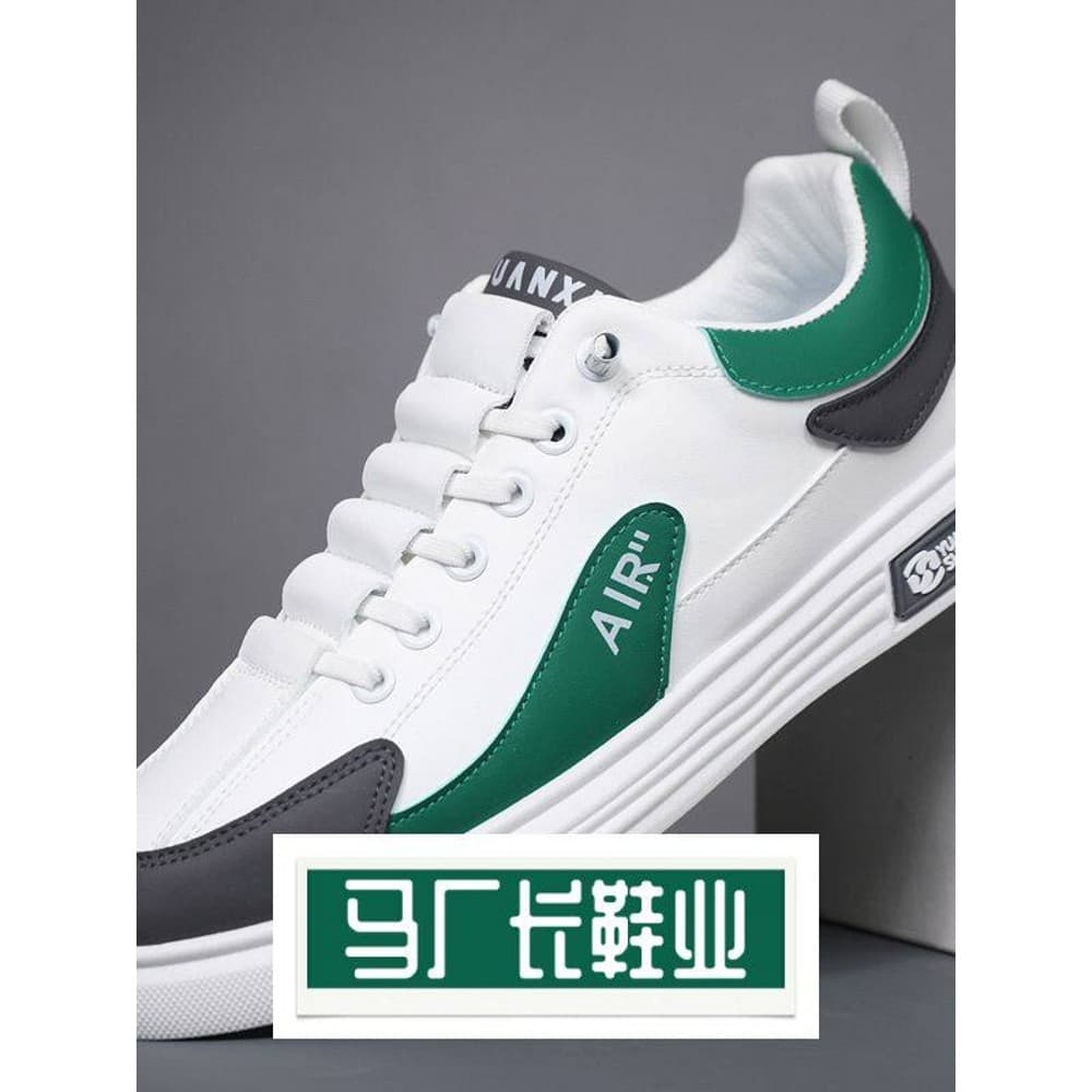 Hecheng sapatos masculinos primavera outono respirável sapatos novo estilo All-Match esportes casuais plana branco tênis