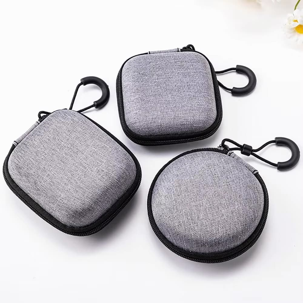 1pc Mini EVA Saco De Armazenamento Bolsa De Transporte Zíper Fone De Ouvido/Cabo Carregador Caso