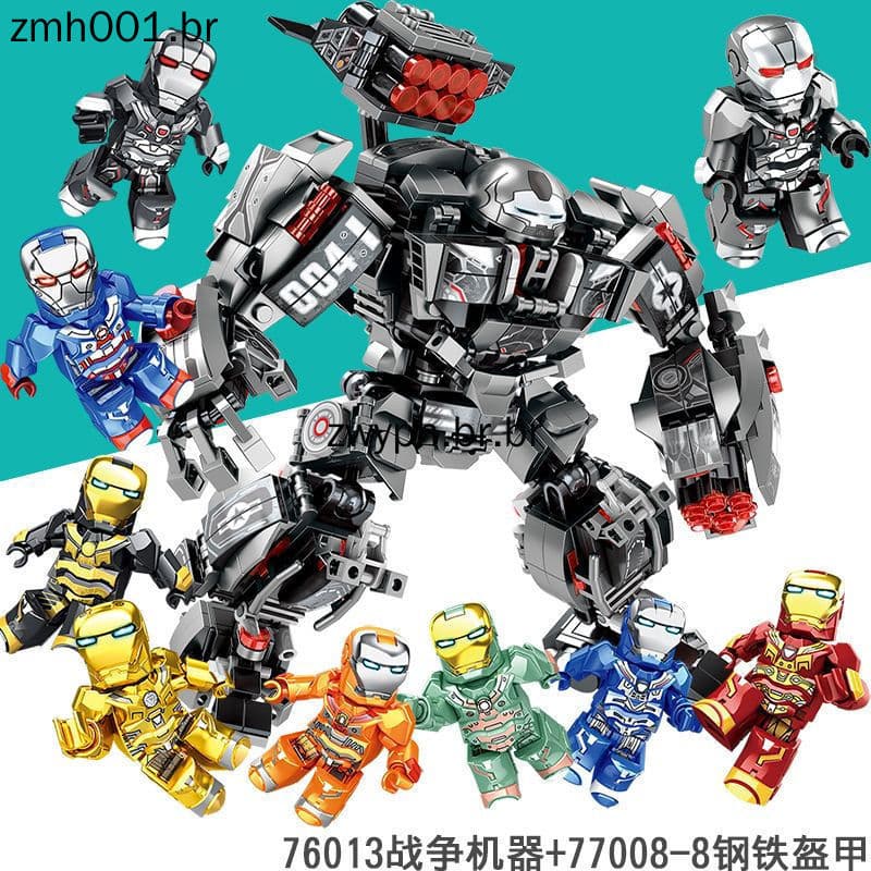 vengers Super Herói Homem de Ferro Mecha Hulkbuster MK44 Figuras Blocos de Construção Brinquedos Compatible LEGO Marvel