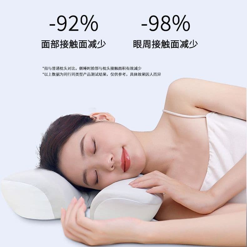 Novo estilo de proteção de ouvido lado dormir travesseiro 8-em forma de espuma de memória rosto travesseiro Piercing de
