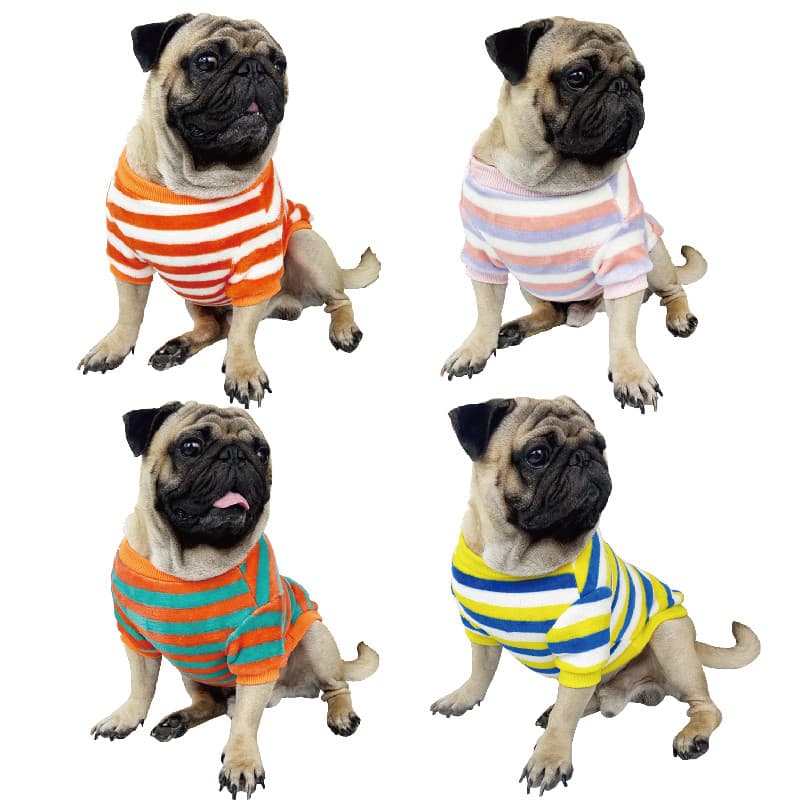 Pug luta francesa mais veludo espessamento roupas para animais de estimação cão gordo Bulldog roupas cão outono inverno