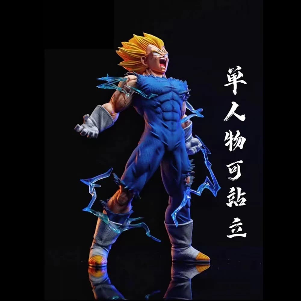 Figura de Ação Dragon Ball Saiyan Vegeta em Pose de Autodestruição