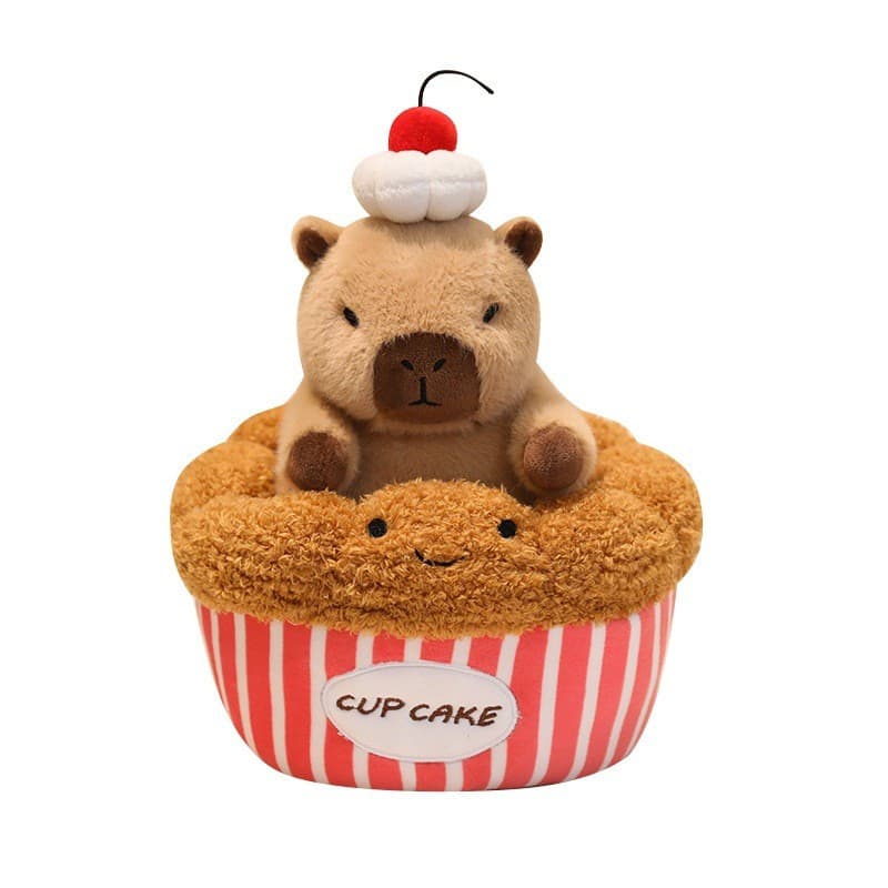 Nova Sobremesa Criativa Temática Capivara Brinquedo De Pelúcia Recheado Boneca Macio Travesseiro Crianças Aniversário Pr