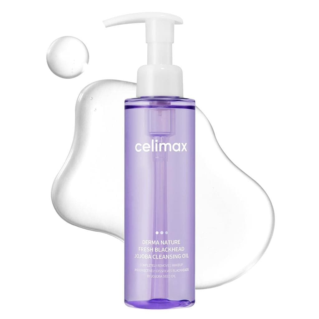 celimax Derma Nature Óleo de Limpeza para Cravos com Jojoba |   Removedor de Maquiagem Diário Leve e Não Oleoso, Limpado
