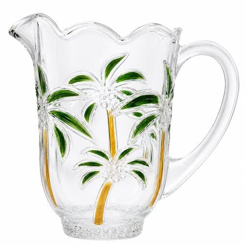 Conjunto 6 Taças Elegantes Jarra Vidro 1500ml Perfeito Atendimento Bebidas Festa