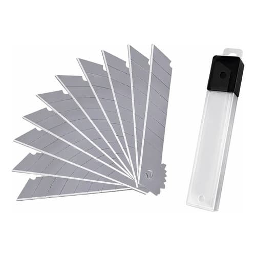 Kit 100 Lamina Estilete 18mm Segmentada Aço Profissional