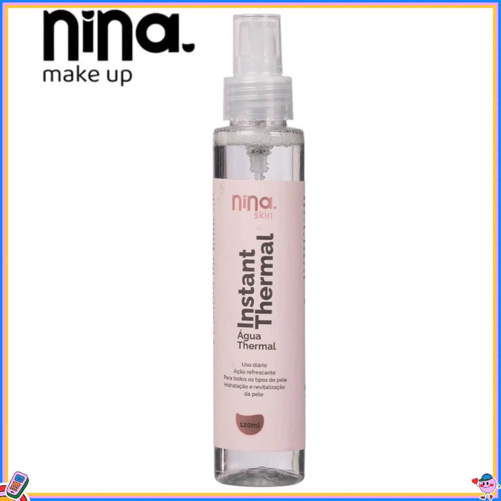 ÁGUA THERMAL INSTANT CARE 120 ML NINA MAKEUP